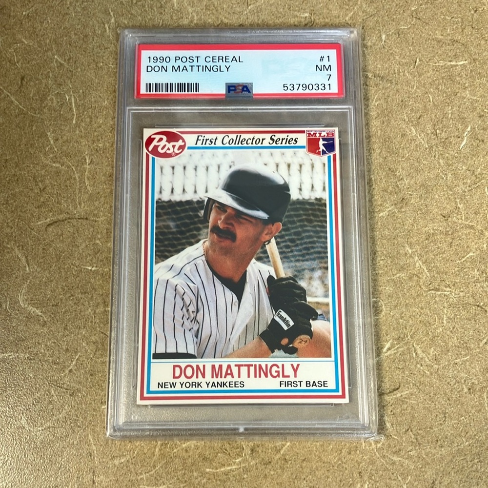 1990 Post Cereal Don Mattingly #1 PSA 7 Baseball Card